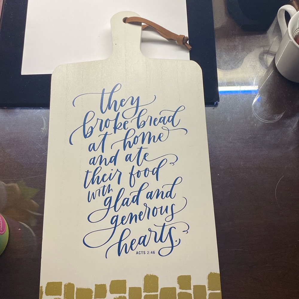 Dayspring Bread Board Decor